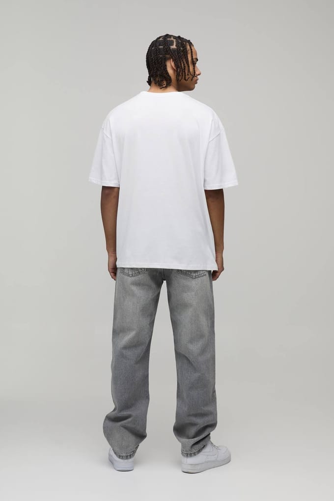 Oversized Coca-Cola Licentie Geprint T-Shirt | White | Size Small