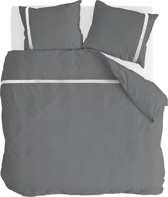 Walra Dekbedovertrek Timeless Chic - 240x220 - 100% Katoen (BCI) - Antraciet