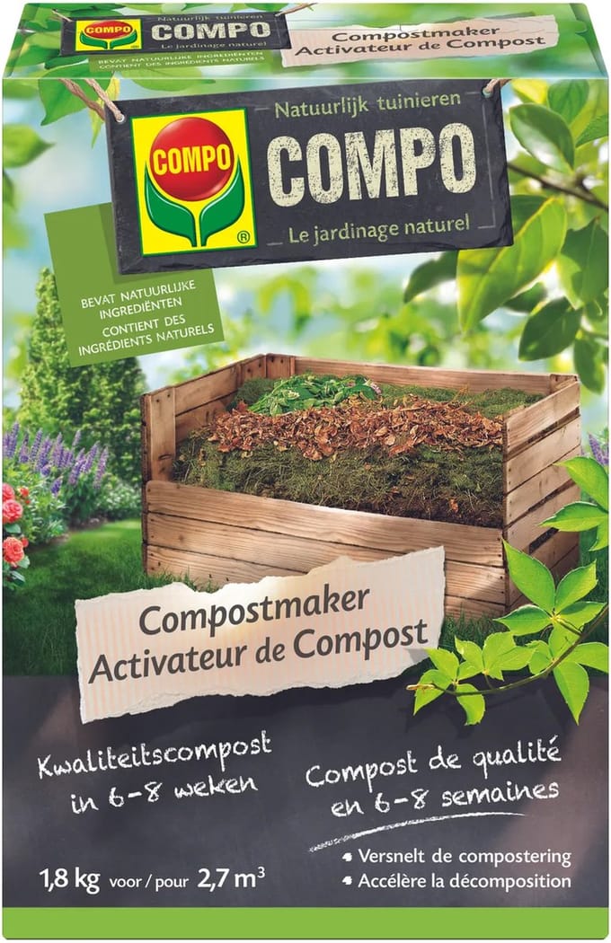 COMPO Compostmaker - kwaliteitscompost in 6 tot 8 weken - versnelt de compostering - doos 1,8 kg