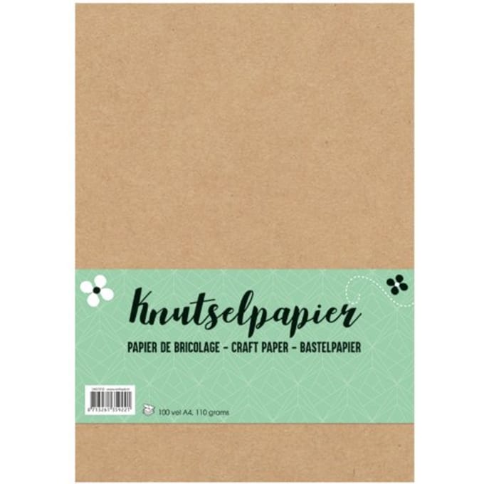 Knutselpapier kraft, a4 110 gram, 100 vel