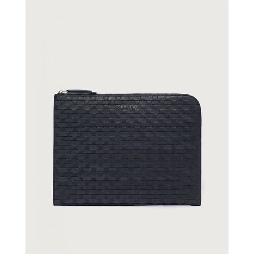 Tas Orciani P00734 CHEVRETTE WOVEN - PORTADOCUMENTI-BLU
