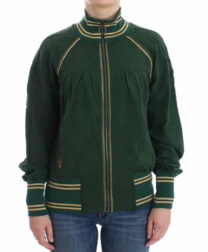 John Galliano Groene Neppitsshirt Trui Jas