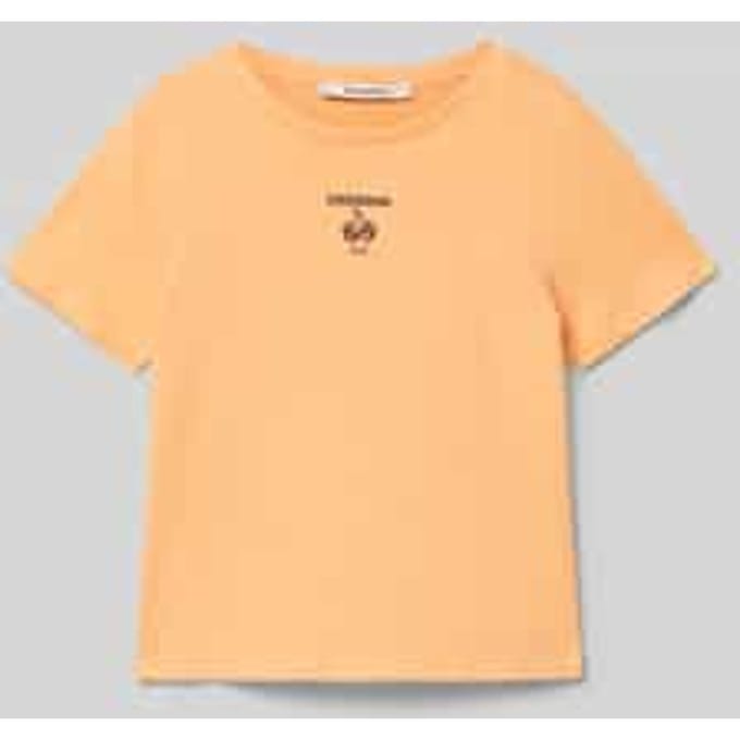 T-shirt met motief- en statementprint