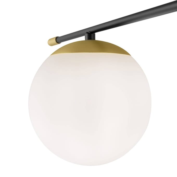 Maytoni Nostalgia, plafondlamp 6-lamps, glas