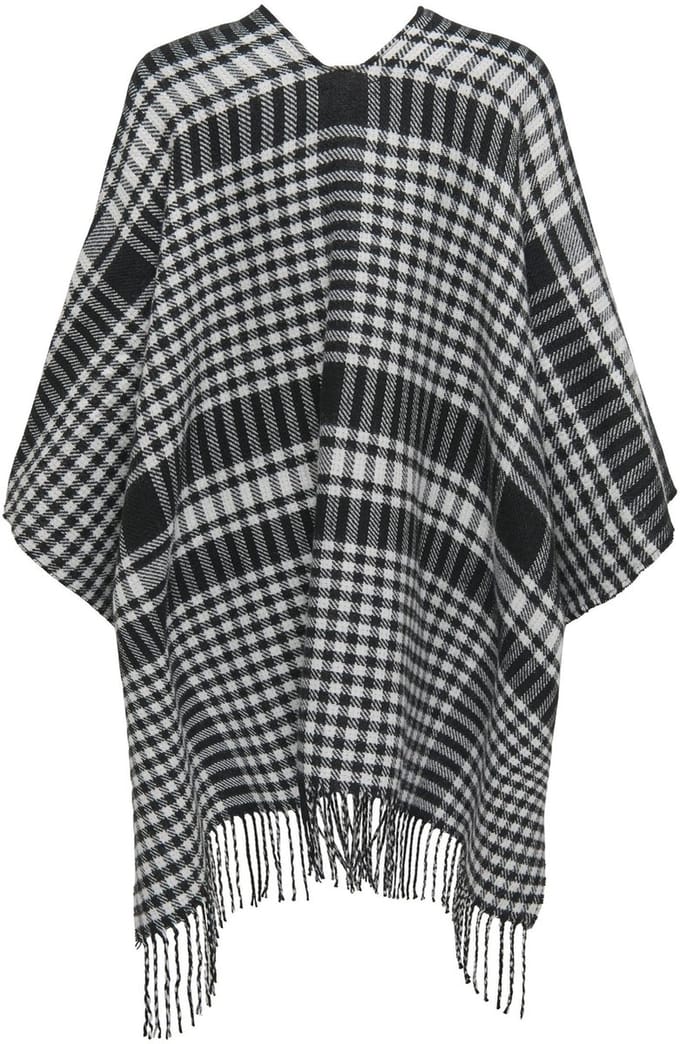 ONLY - ONLVIOLET CHECK PONCHO CC - Dames - Blouses