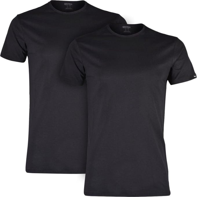 PUMA Basic T-shirt Ronde Hals 2P Heren - M
