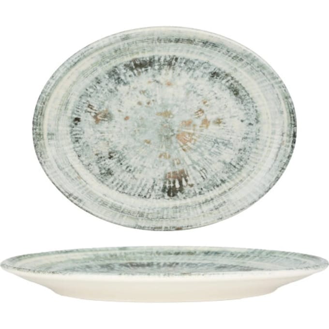 Bonna Serveerschaal - Odette - Porselein - 25x19 cm - set van 2