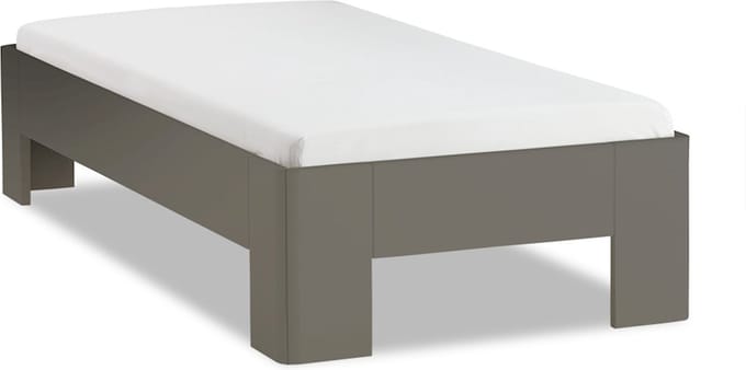 B Bright Fresh 400 Bed 90x220cm - Bedframe Antraciet - Eenpersoonsbedden - Instaphoogte: 40cm