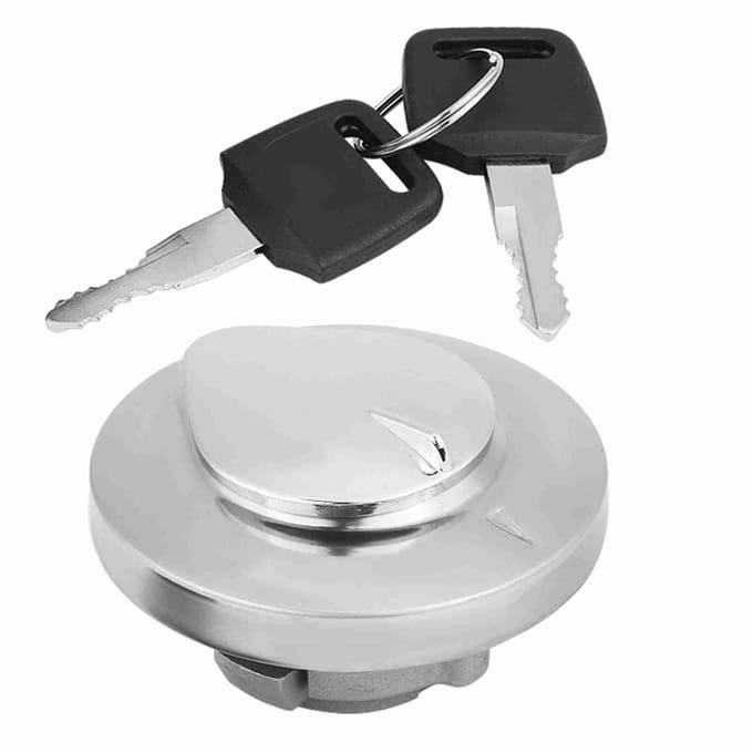 Motorfiets Brandstof Benzinedop Tankdeksel met 2 Sleutels voor VT750RS Shadow RS 2010 tot 2011 gray