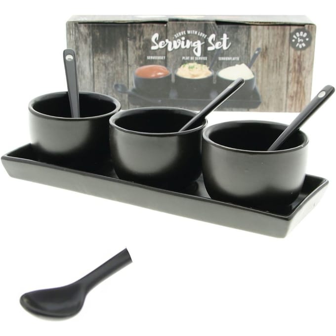 SCHAALTJES BAKJES VOOR SAUS EN DIP 3 stuks SET