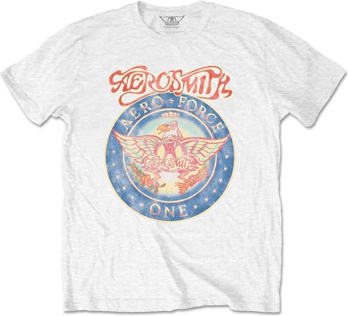 Aerosmith - Aero Force Heren Tshirt - XL - Wit