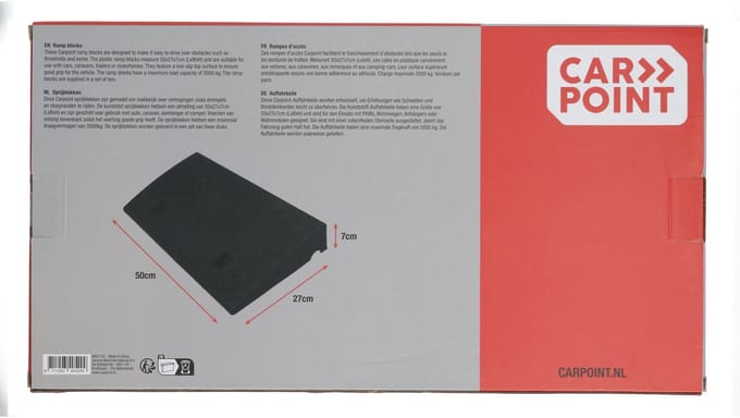Carpoint Oprijblokken 50x27x7cm 2 Stuks
