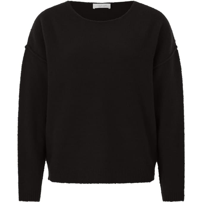 Rich & Royal Crew-neck Outside Seams Black Taglia: M | Maglioni a maglia Outlet | Donna | Nero