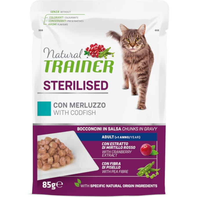 24 x 85 g Natural Trainer Adult Sterilised