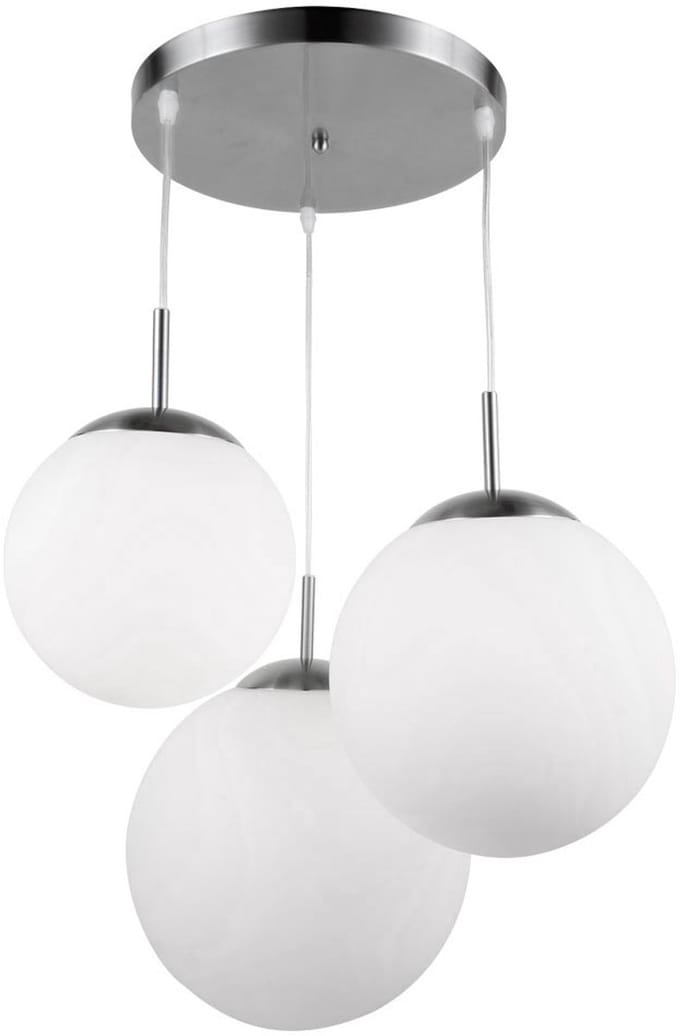 Globo - hanglamp - Joel - nikkel - glas - Ø 52cm - E27 - 1581-3