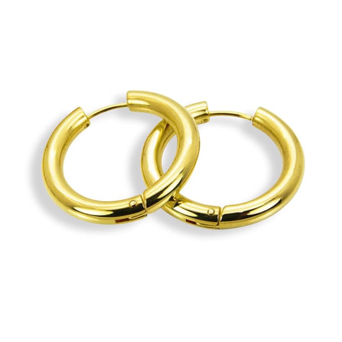 Amanto Oorbellen Daymi - 316L Staal - Oorringen - 4mm - ∅28mm