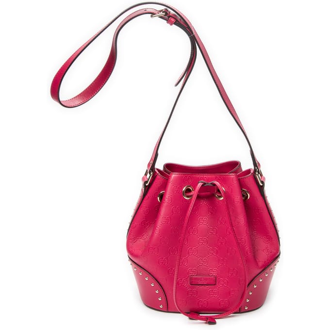 Small Drawstring Bucket Bag   schoudertas