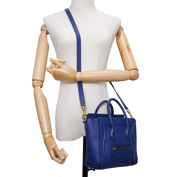 Celine leren handtas Nano bagage