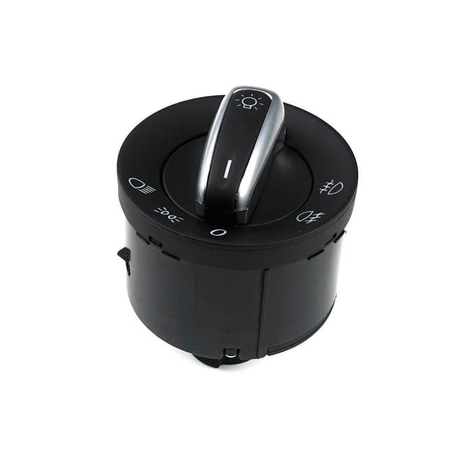 BDP188 Bouton de Commande de Phare Chromé pour VW Seat Skoda 3C8 941 431C