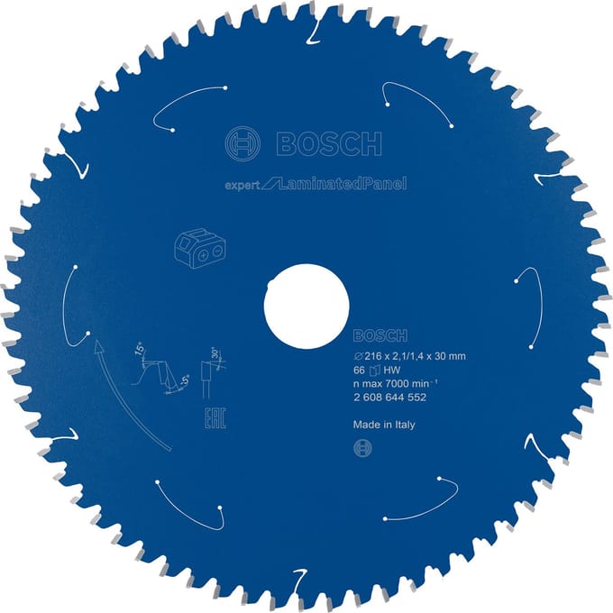 Bosch cirkelzaagblad Expert voor gelamineerde platen voor accutaf...