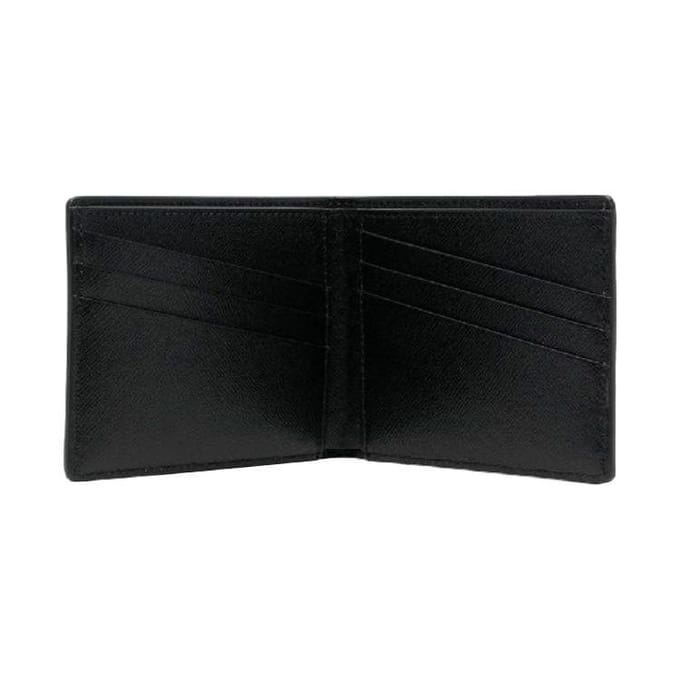 Off-White leren portemonnee met logo-print voor heren, zwart-wit OMNC039S22LEA0011001 Box(Basic Set+Box) white