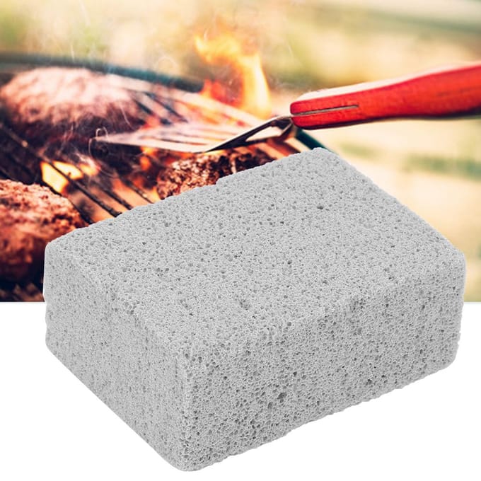Puimsteen BBQ Grillroosters Vlekken Vet Reinigingssteen Blok Keuken Barbecue Accessoire white