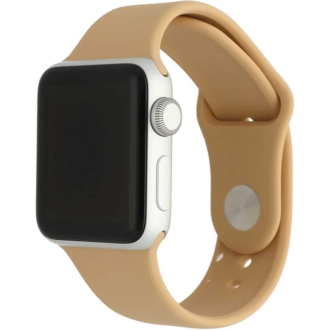 2+1 | Apple Watch Bandje Savro - Siliconen - Walnoot