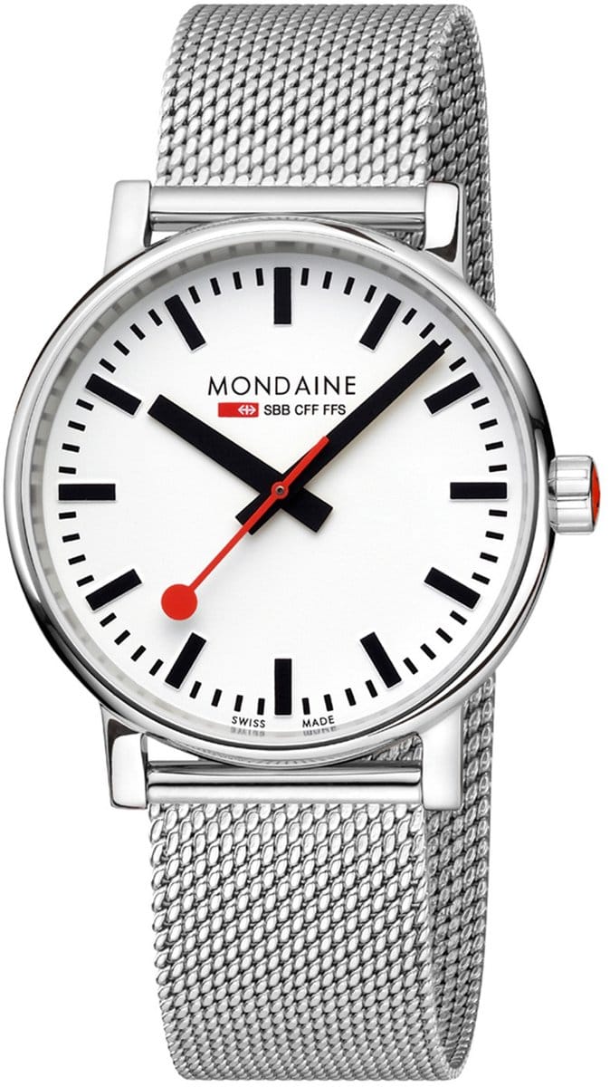 Mondaine MSE.40110.SM Evo2 Unisex Horloge Staal