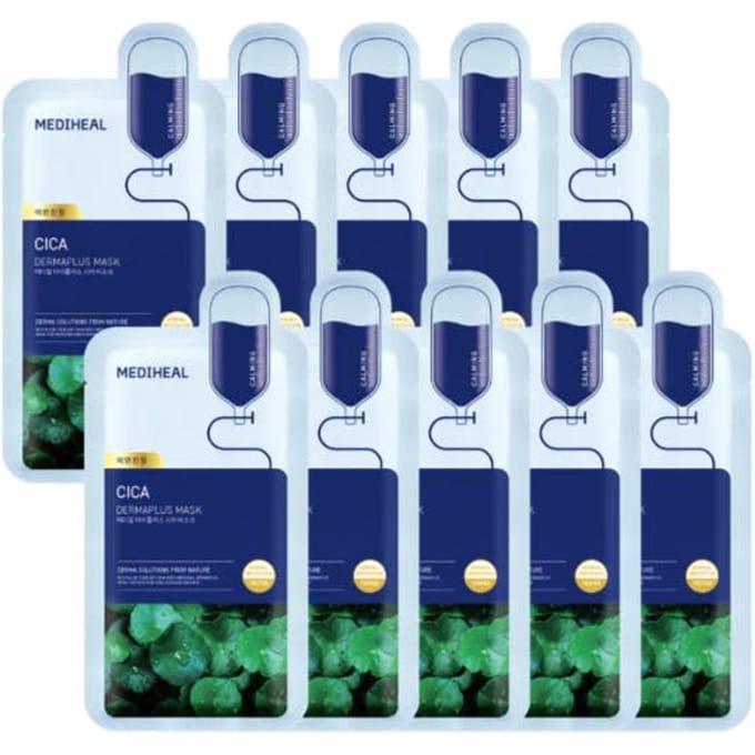 MediHeal Cica Dermaplus Masque 10 unités + CADEAU ALÉATOIRE white