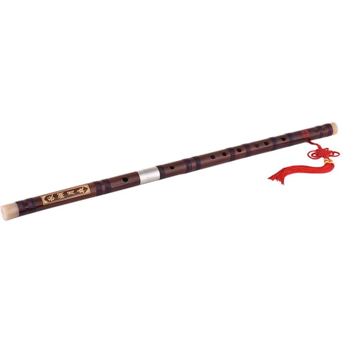 Flûte Dizi en Bambou Amer Enfichable Instrument de Musique à Vent en Bois Chinois Traditionnel Fait Main Tonalité de Do Niveau Étude gray