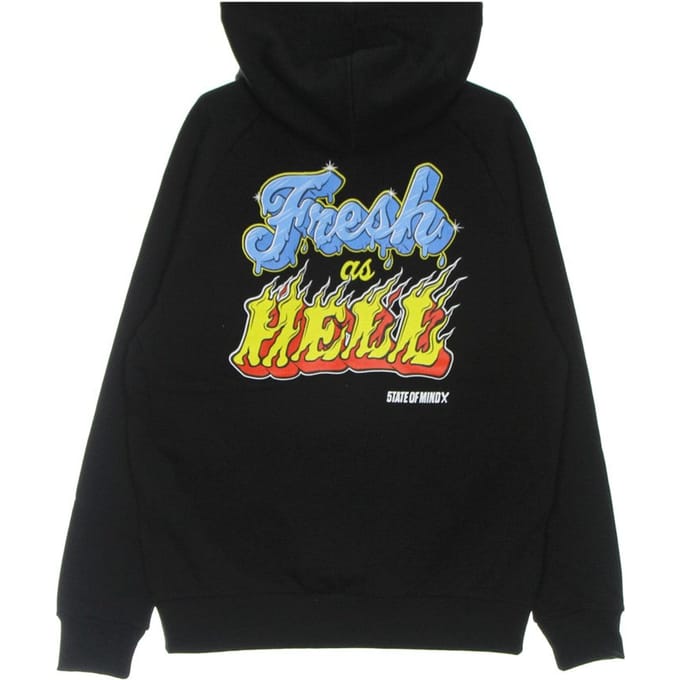 Fresh As Hell lichtgewicht herenhoodie zwart