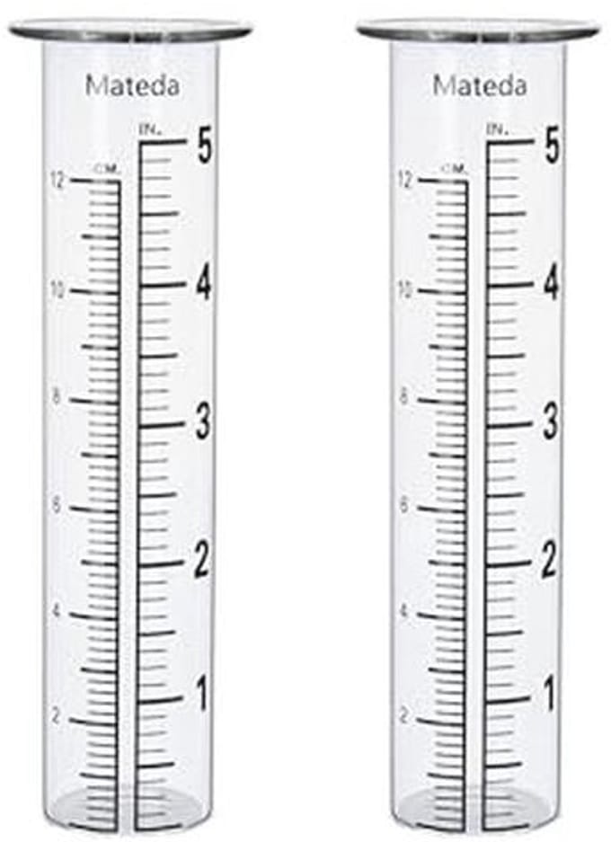 5 inch regenmeter buis - 2 stuks voor tuin en buitengebruik
