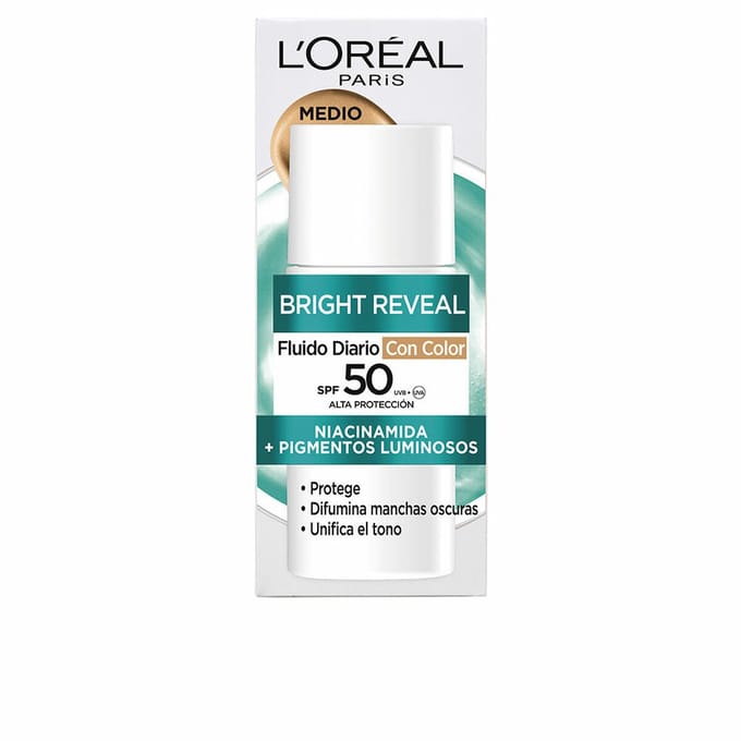 Gezichtscrème L'Oreal Make Up BRIGHT REVEAL NIACINAMIDA Spf 50 50 ml