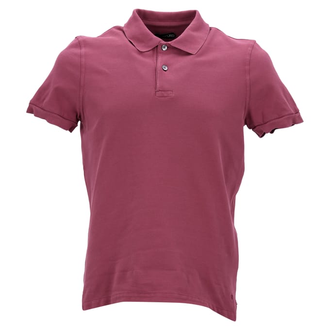 Tom Ford basic poloshirt van roze katoen