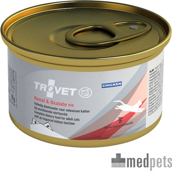TROVET Renal & Oxalate RID (Chicken) Kat - 1 x 100 g blik