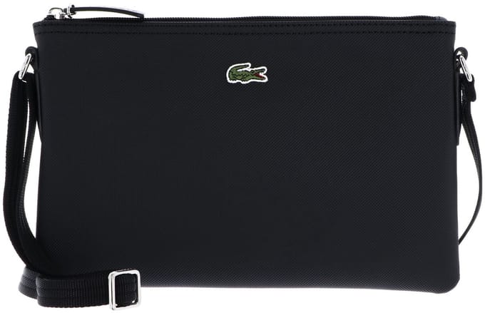 LACOSTE schoudertas Flat Crossover Bag Noir zwart