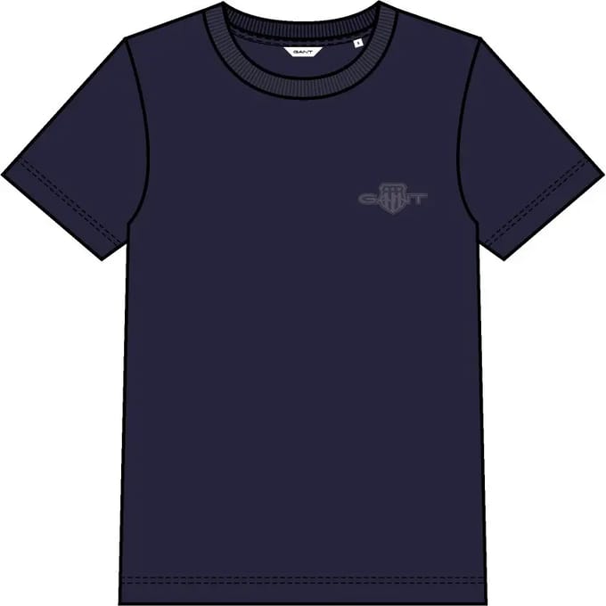 Dames T-shirt regular Gant Tonal Shield