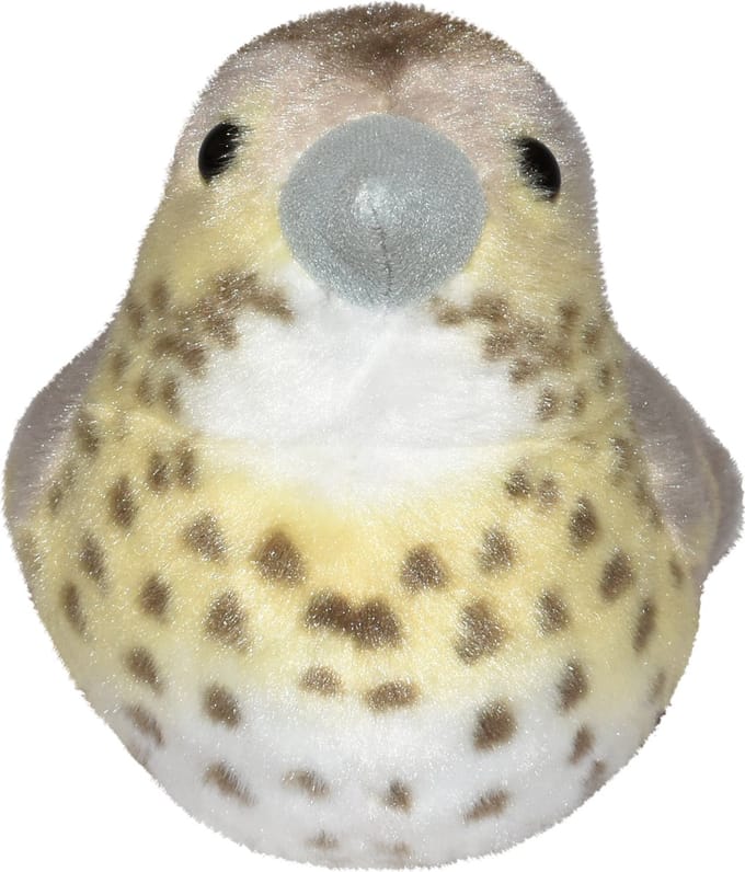 Wild Republic - Knuffel - Zanglijster - Knuffel met Geluid - 15 cm