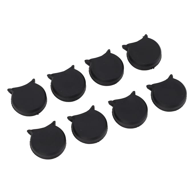 8 STUKS Klarinet Duimsteunen Ronde Vingersteun Pads Vervanging Siliconen Beschermer Kussen voor Muzikaal black