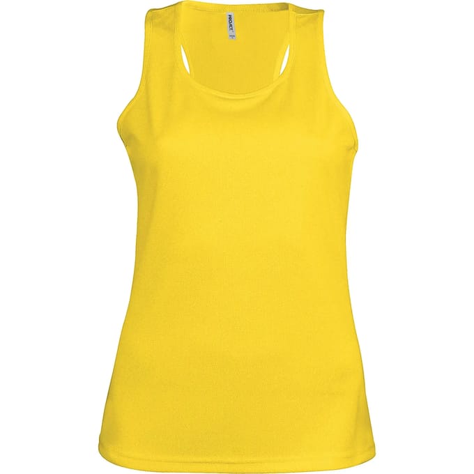 Damessporttop overhemd 'Proact' True Yellow - S