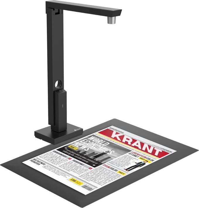 DD® Scanner Flatbed - Documentscanner - Mobiele Scanner - 11x11x33cm - Zwart