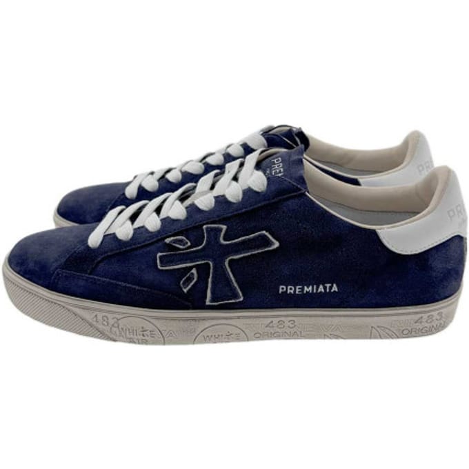 Premiata Steven Sneakers - Suède - Heren - Blauw - Maat 40