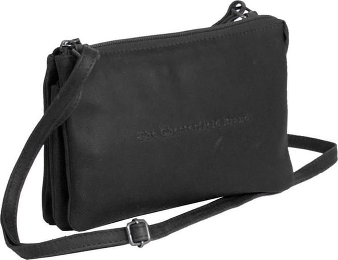 The Chesterfield Brand Cow Waxed Schoudertas Julia Black