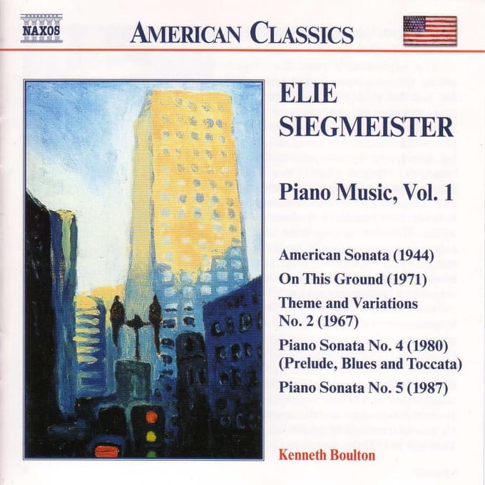 Kenneth Boulton - Elie Siegmeister: Piano Music, Vol. 1 (CD)