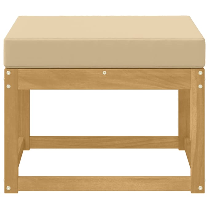 vidaXL - Outdoor - Hocker - Massief - Acacia - Hout - Wit