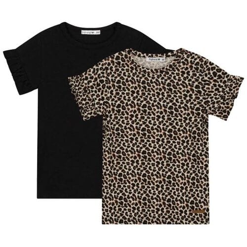 Prénatal baby shirts 2 stuks Night Black 56 dames