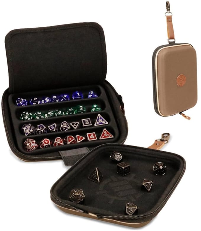 Enhance Board Game Dice Bag Designer Edition Tan