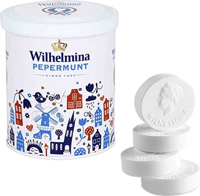 Wilhelmina Pepermunt Hollands bewaarblik - 6 x 500 gram