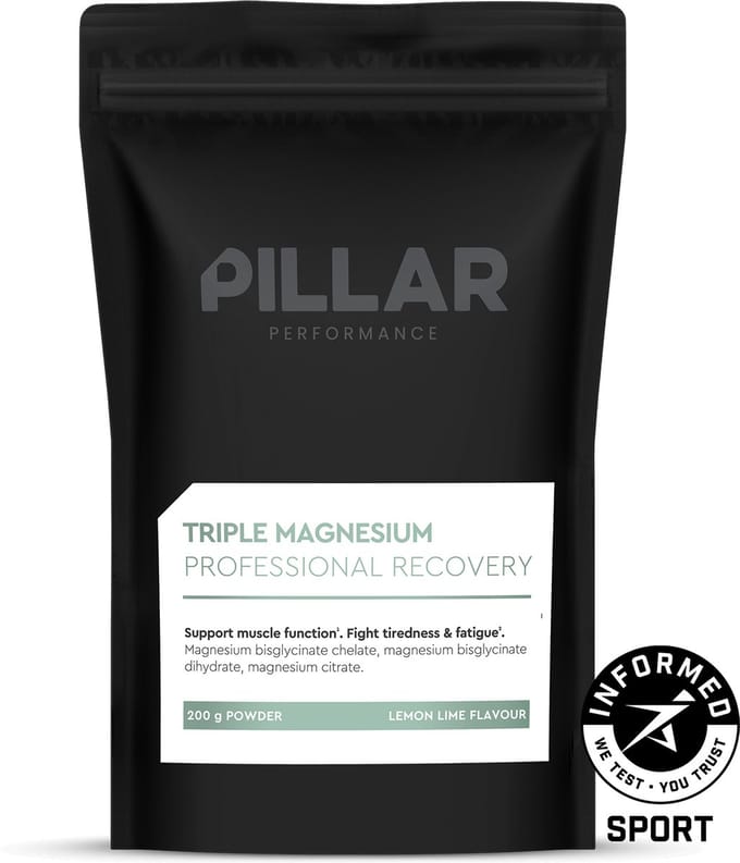 PILLAR Performance | Triple Magnesium Powder | Lemon Lime | pouch 200 g
