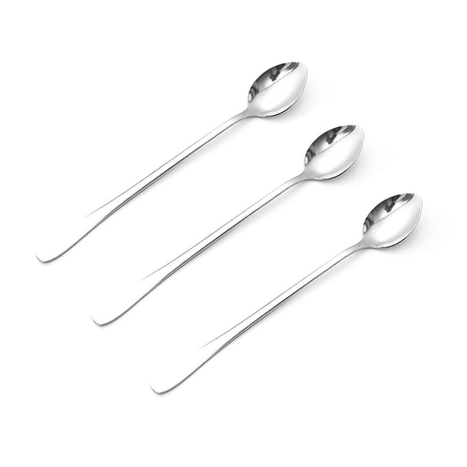 Lepels met lange steel Roestvrij staal Elegant Multifunctioneel Roerlepels voor Koffie Thee Dessert